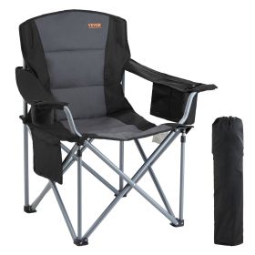 Camping Folding Chair for Adults, Portable Heavy Duty Outdoor Quad Lumbar Back Padded Arm Chairs with Side Pockets Camping Folding Chair for Adults, Portable Heavy Duty Outdoor Quad Lumbar Back Padded Arm Chairs with Side Pockets